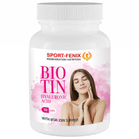 Комплекс для кожи, волос, ногтей SPORT-FENIX Biotin & Hyaluronic Acid 90 Caps