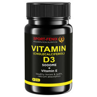 Мультивітаміни для спорту SPORT-FENIX Vitamin D3(Chilecalciferol) 5000ME + Vitamin E 60 Tabs
