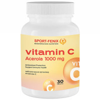 Витамин C для спорта SPORT-FENIX Vitamin C-1000 Acerola 1000 mg 30 Tabs