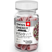 Комплекс для профилактики зрения Swiss Energy VISIOVIT Lutein+Blueberry+Extract+Zeaxanthin+AE+Zn 30 Caps
