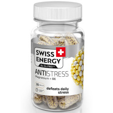 Комплекс для профілактики нервової системи Swiss Energy ANTISTRESS Magnesium+B6 30 Caps