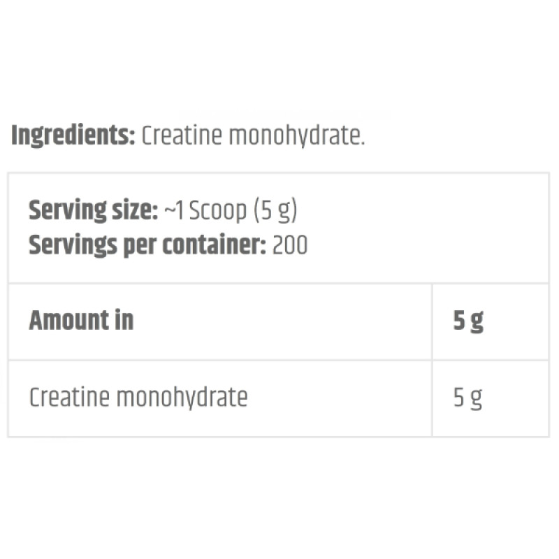 Креатин моногідрат Kevin Levrone Gold Creatine 1000 g /200 servings/ Unflavored