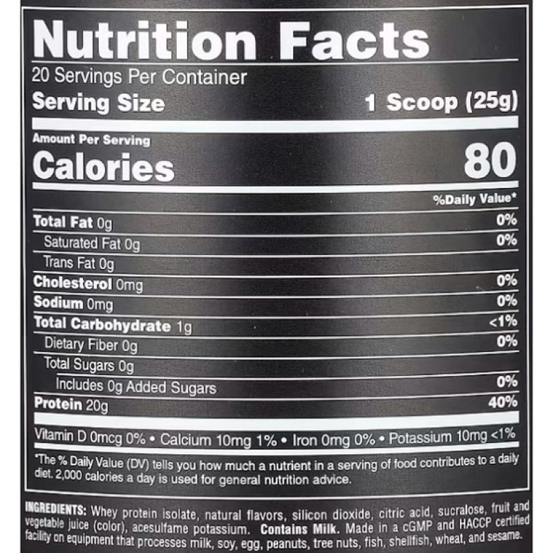 Протеїн Universal Nutrition Animal Clear Whey Isolate 500 g /20 servings/ Watermelon Limeade
