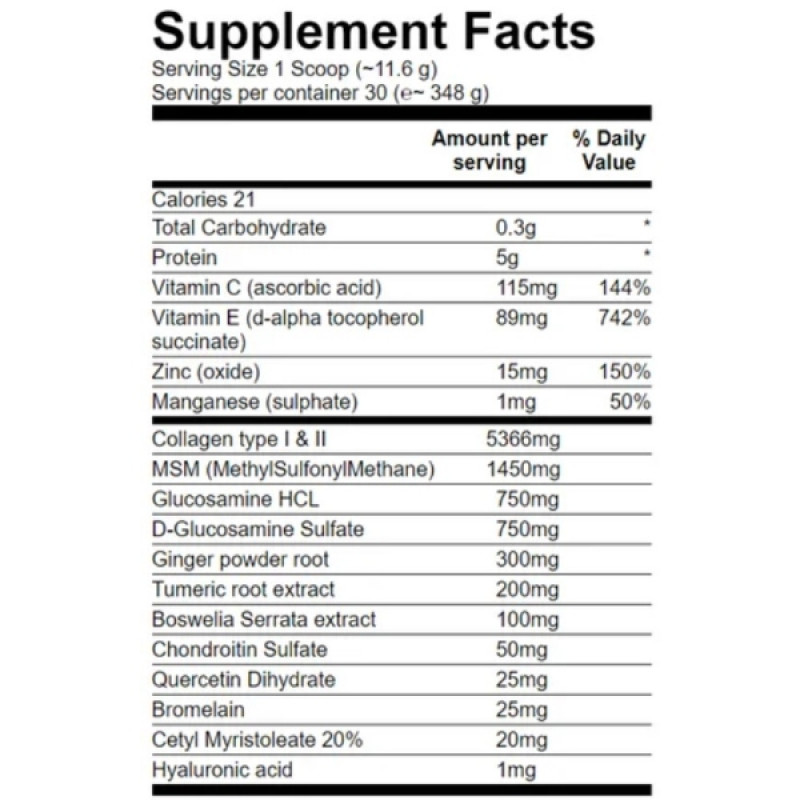 Хондропротектор (для спорту) Universal Nutrition Animal Flex Powder 339 g /30 servings/ Orange