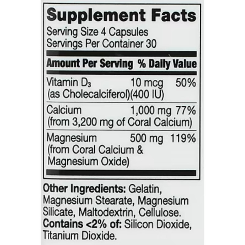 Мікроелемент Кальцій 21st Century Coral Calcium 1000 mg 120 Caps