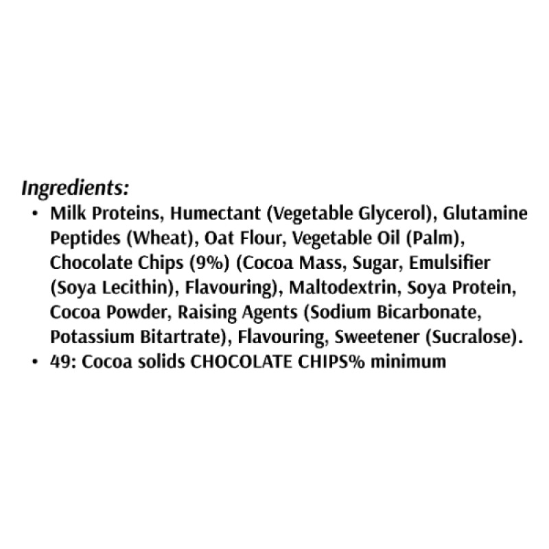 Замінник харчування MyProtein Protein Brownie 12 х75 g Chocolate Chip