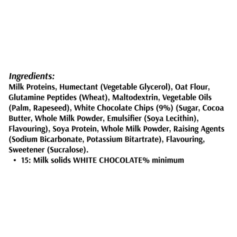 Замінник харчування MyProtein Protein Brownie 12 х75 g White Chocolate Chip