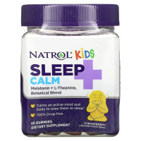 Комплекс для профилактики сна у детей Natrol Sleep + Calm 60 Gummies Strawberry