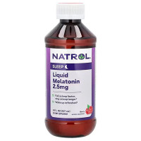 Мелатонін для сну Natrol Liquid Melatonin 2,5 mg 237 ml /23 servings/ Berry