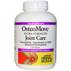 Комплекс для суглобів Natural Factors OsteoMove Extra Strength Joint Care, Glucosamine, Chondroitin & MSM 120 Tabs