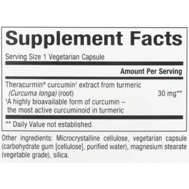 Куркума Natural Factors CurcuminRich, Theracurmin 30 mg 30 Veg Caps