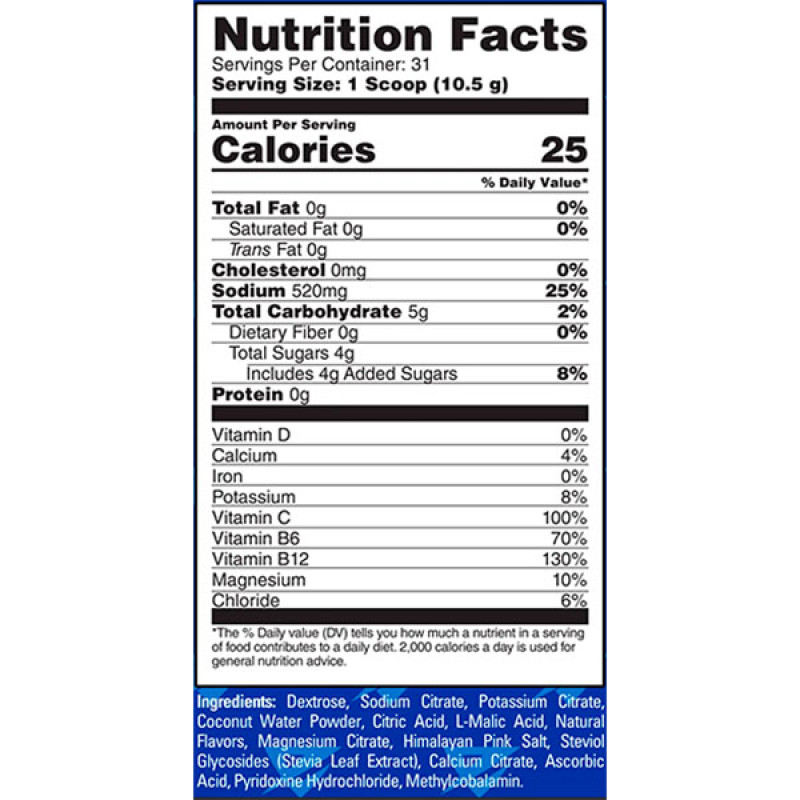 Ізотонік EndurElite Hydrate Elite 325 g /31 servings/ Raspberry Lemonade