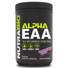 Амінокомплекс для спорту NutraBio Alpha EAA 444 g /30 servings/ Grape Berry Crush