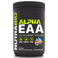Амінокомплекс для спорту NutraBio Alpha EAA 438 g /30 servings/ New York Punch