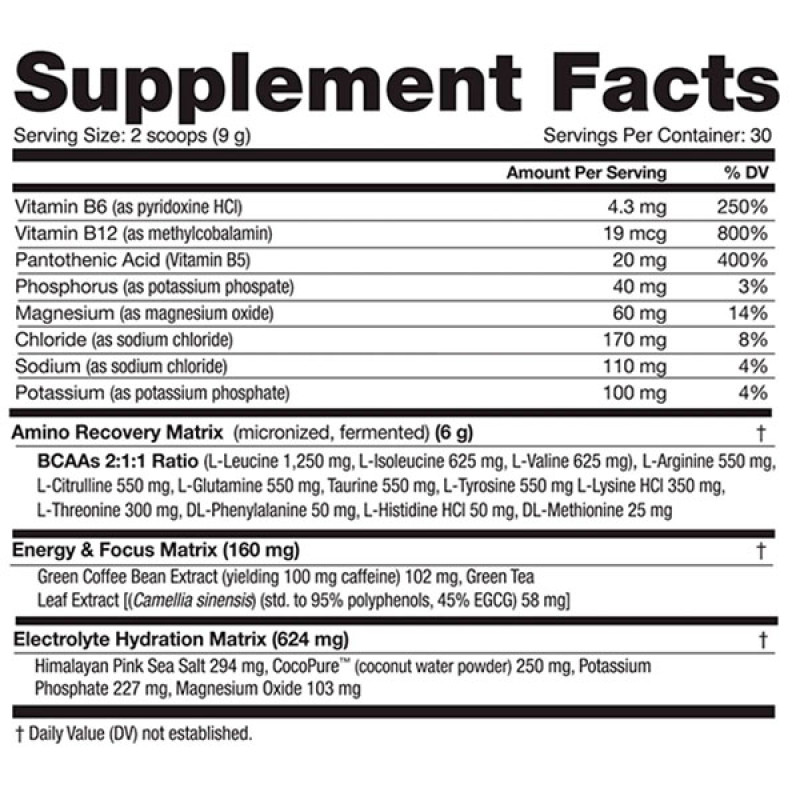Амінокомплекс для спорту NutraBio Amino Kick 270 g /30 servings/ Blue Raspberry