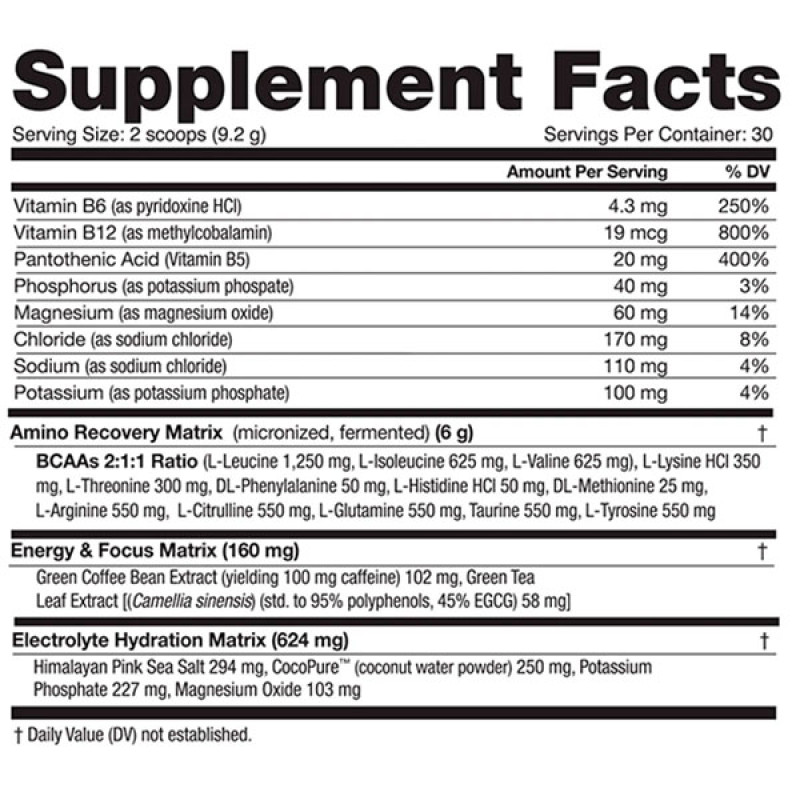 Амінокомплекс для спорту NutraBio Amino Kick 277 g /30 servings/ Raspberry Lemonade