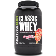 Протеїн NutraBio Classic Whey Protein 907 g /26 servings/ Strawberry Shortcake