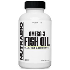 Омега для спорту NutraBio Omega 3 Fish Oil 400 Softgels