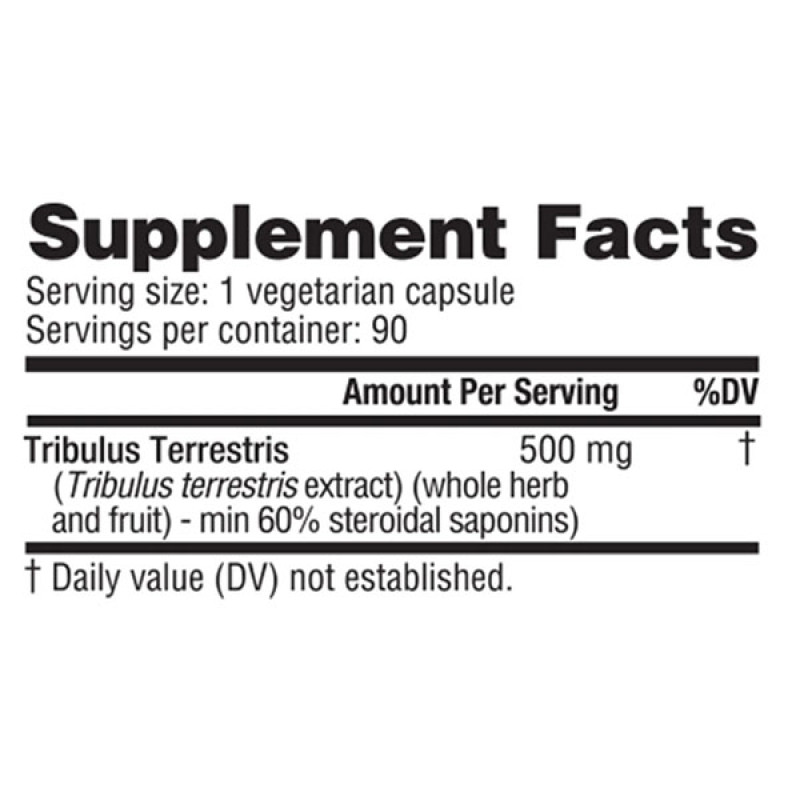 Трибулус NutraBio Tribulus Terrestris 60% Steroidal Saponins 90 Caps