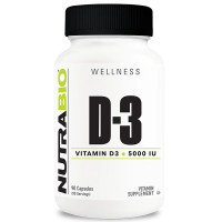 Вітамін D для спорту NutraBio Vitamin D3 5000 IU 90 Caps