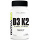 Вітамін D3+K2 для спорту NutraBio Vitamin D3/K2 60 Caps