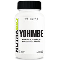 Йохімбе NutraBio Yohimbe Maximum Strenght 4 mg 90 Caps
