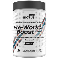 Комплекс до тренування Biotus Pre-workout Boos + Coffein 350 g /25 servings/ Cherry