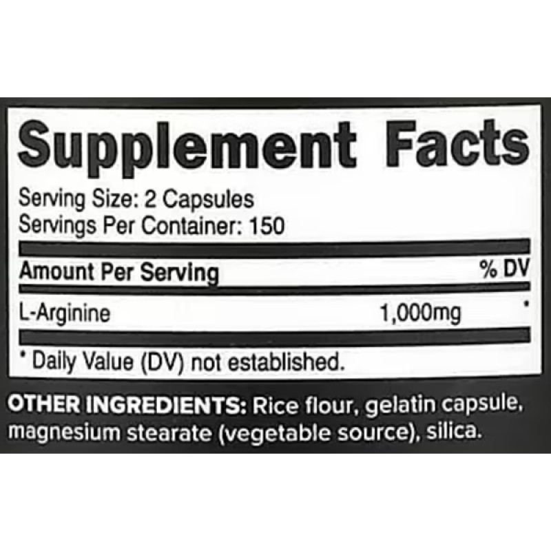 Аргинин Primaforce L-Arginine 500 mg per Capsule 300 Caps