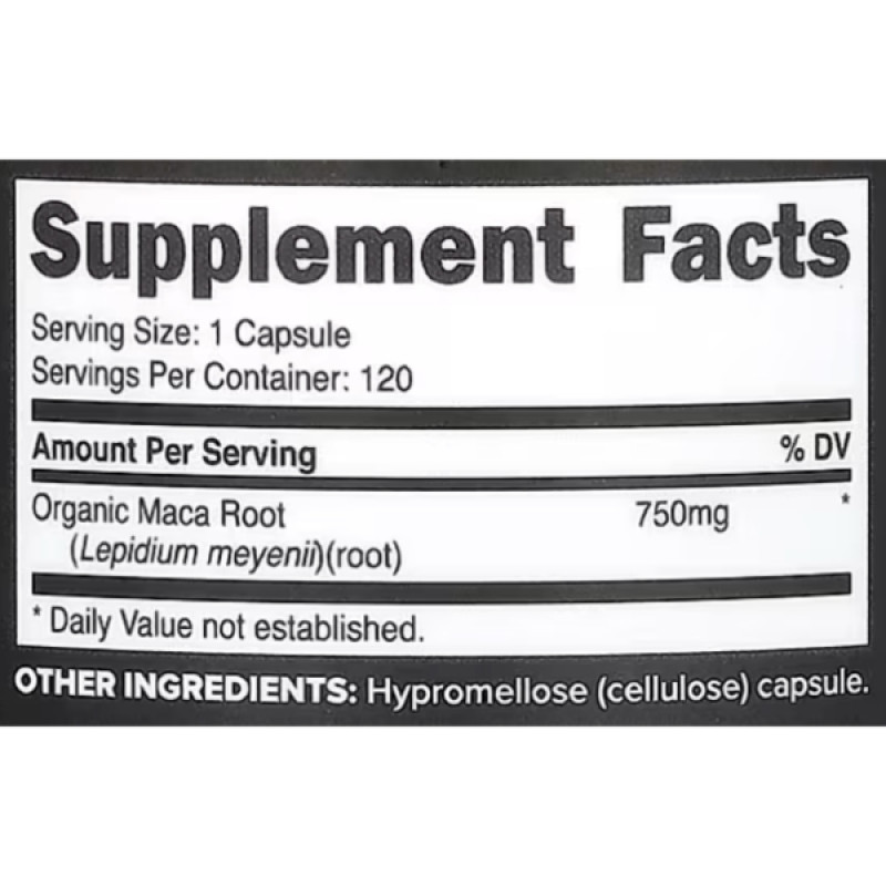 Мака Primaforce Maca Root 750 mg 120 Caps