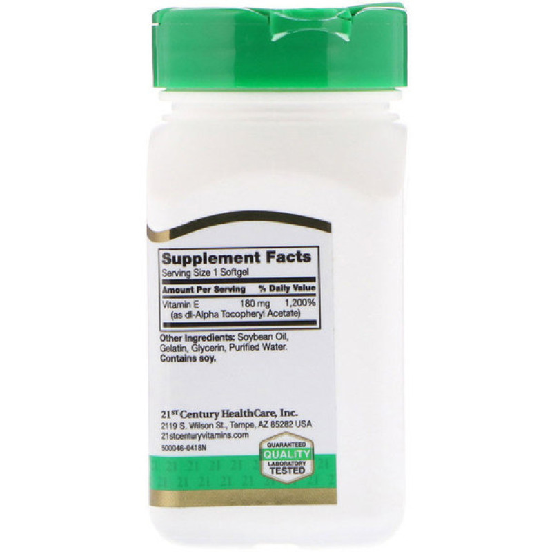 Вітамін E 21st Century E-400 110 Softgels