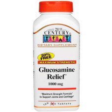 Препарат для суглобів та зв'зок 21st Century Glucosamine Relief Maximum Strength 1000 mg 120 Tabs CEN-22215