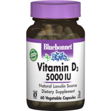 Вітамін D Bluebonnet Nutrition Vitamin D3 5000 IU 60 Veg Caps BLB0368