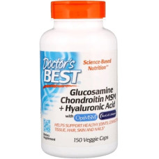 Препарат для суглобів та зв'зок Doctor's Best Glucosamine Chondroitin MSM + Hyaluronic Acid 150 Veg Caps DRB-00271