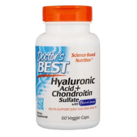 Комплекс для суглобів Doctor's Best Hyaluronic Acid With Chondroitin Sulfate 60 Veg Caps DRB-00146