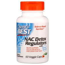 Комплекс для профілактики печінки Doctor's Best NAC Detox Regulators 60 Veg Caps DRB-00279