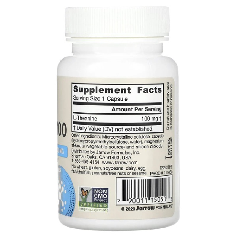 Теанин Jarrow Formulas Theanine 100 mg 60 Veg Caps