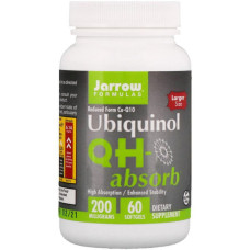 Коензим Jarrow Formulas Ubiquinol QH-Absorb 200 mg 60 Softgels