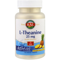 Теанин KAL L-Theanine ActivMelt Pineapple Dream 25 mg 120 Micro Tablets CAL-40757