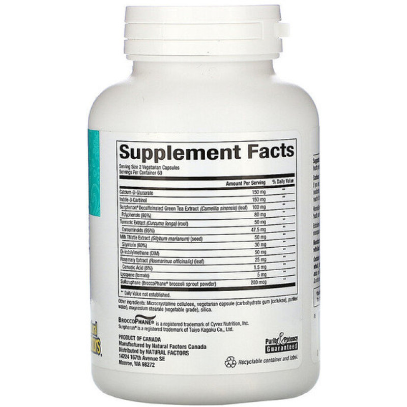 Комплекс при менопаузі Natural Factors WomenSense EstroSense Hormone Balancing 120 Veg Caps NFS-04956