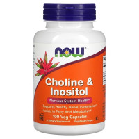 Інозитол NOW Foods CHOLINE & INOSITOL 100 Caps