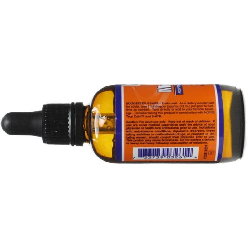 Мелатонін для сну NOW Foods Melatonin Liquid 60 ml /66 servings/