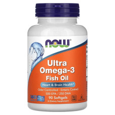 Омега 3 NOW Foods Ultra Omega 3 Fish Oil 90 Softgels