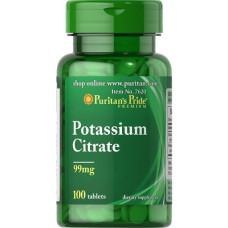 Мікроелемент Калій Puritan's Pride Potassium Citrate 99 mg 100 Tabs