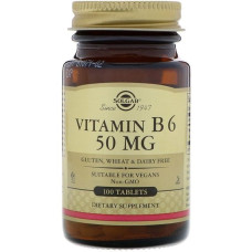 Пірідоксин Solgar Vitamin B6 50 mg 100 Veg Tabs