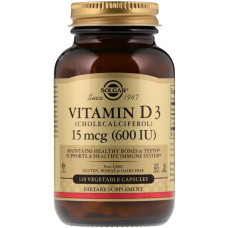 Вітамін D Solgar Vitamin D3 (Cholecalciferol) 600 IU 120 Veg Caps