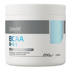 Амінокислота BCAA для спорту OstroVit Extra Pure BCAA 8:1:1 200 g /20 servings/ Lemon