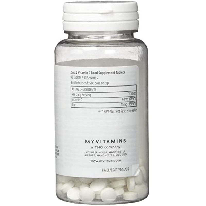 Мікроелемент Цинк для спорту MyProtein Zinc 90 Tabs