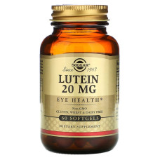 Лютеїн Solgar Lutein 20 mg 60 Softgels