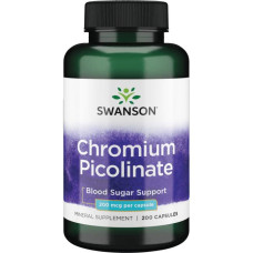 Мікроелемент Хром Swanson Chromium Picolinate 200 mcg 200 Caps