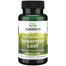 М'ята Swanson Spearmint Leaf 400 mg 60 Caps